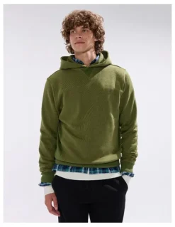 Marcs Rebel Heart Hoodie in Dark Moss