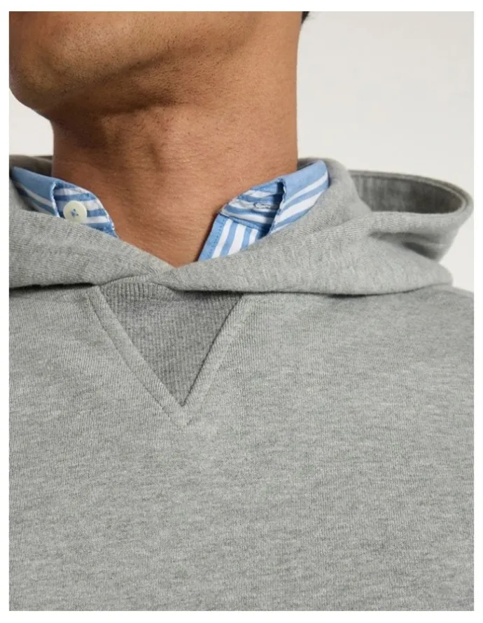 Marcs Rebel Heart Hoodie in Grey Marle
