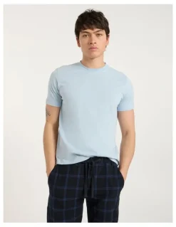 Marcs Reese Regular Fit Tee in Suede Blue