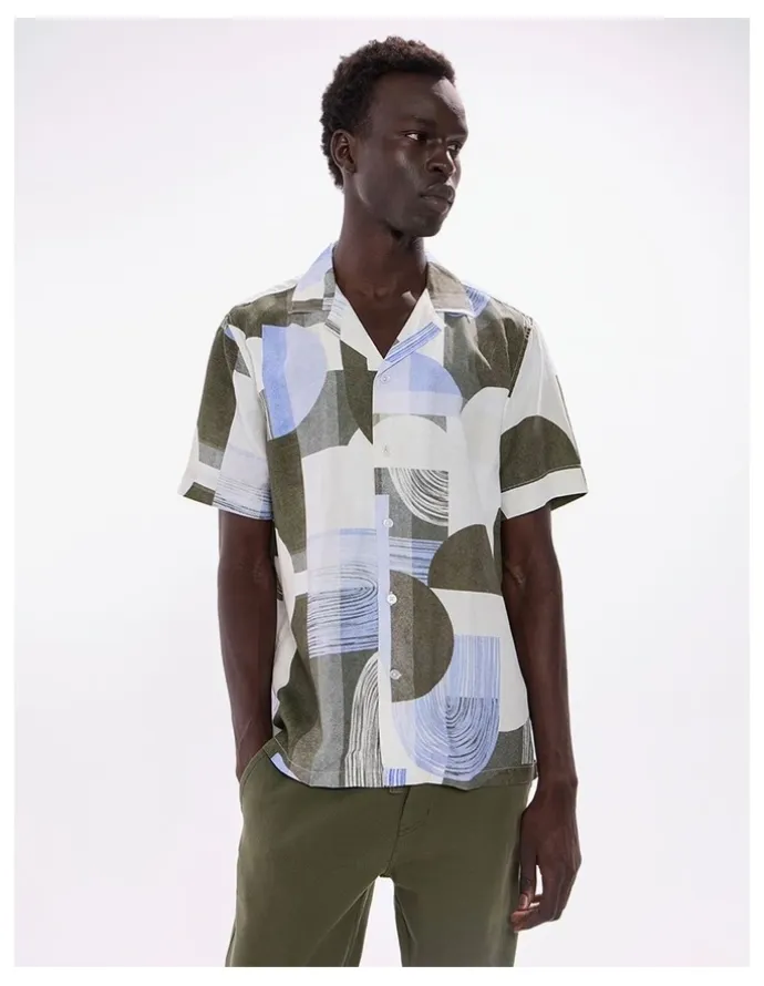 Marcs Round And Round Shirt in Green Multi