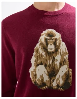 Marcs Saru Wool Blend Knit in Fig