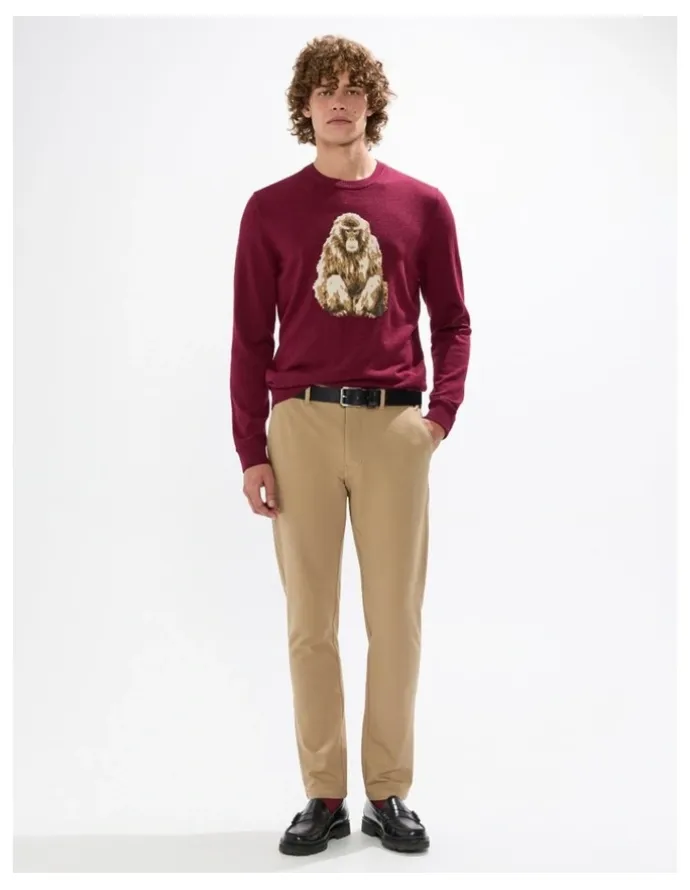 Marcs Saru Wool Blend Knit in Fig