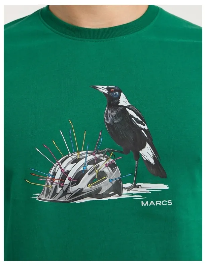 Marcs Swooper Bowl Tee in Racing Green