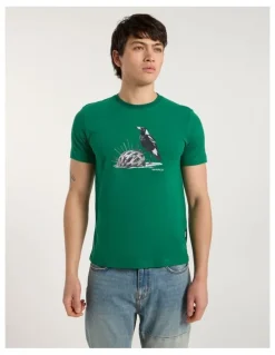 Marcs Swooper Bowl Tee in Racing Green