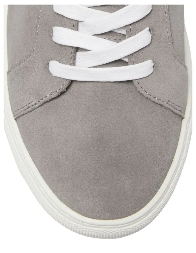 Marcs Varsity Leather Sneakers in Grey/White