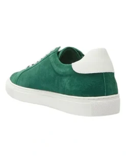 Marcs Varsity Leather Sneakers in Green/White