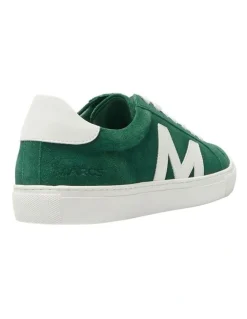 Marcs Varsity Leather Sneakers in Green/White