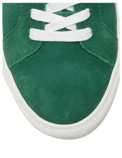 Marcs Varsity Leather Sneakers in Green/White