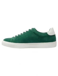 Marcs Varsity Leather Sneakers in Green/White