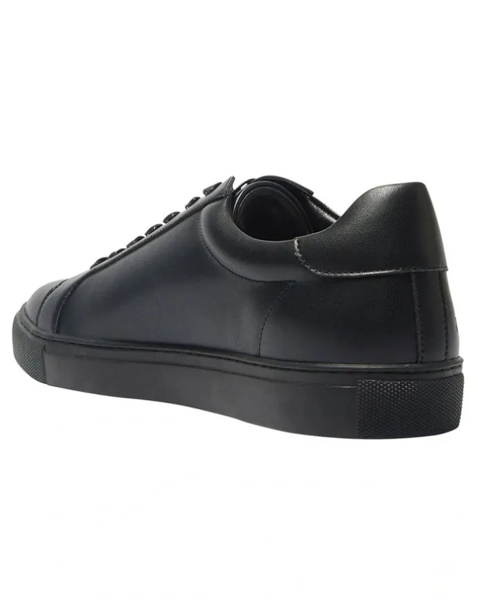 Marcs Varsity Sneaker in Black/White