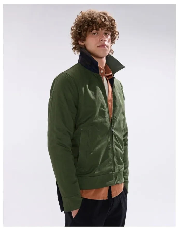 Marcs Victor Reversible Check Jacket in Blue/Khaki
