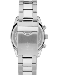 Maserati Attrazione Stainless Steel Chronograph Watch 43mm in Silver