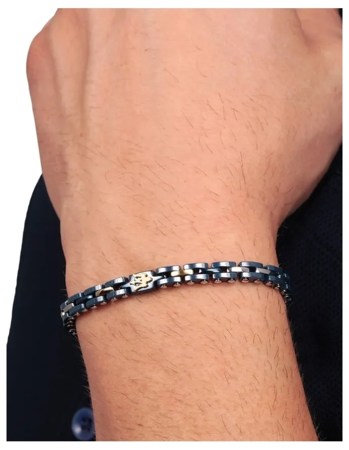 Maserati Ceramic Bracelet with Gold Highlights