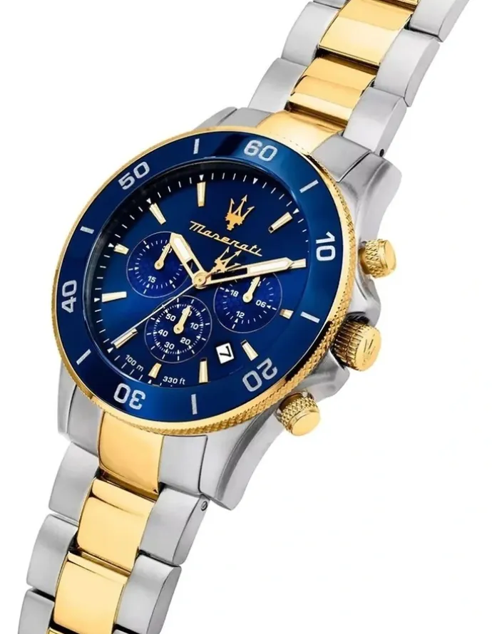 Maserati Competizione Chronograph Watch 43mm in Blue