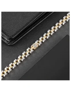 Maserati Iconic Steel Link Bracelet in Gold