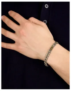 Maserati Iconic Steel Link Bracelet in Gold