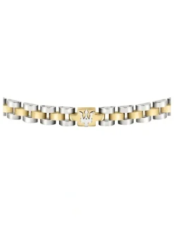 Maserati Iconic Steel Link Bracelet in Gold