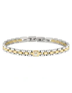 Maserati Iconic Steel Link Bracelet in Gold