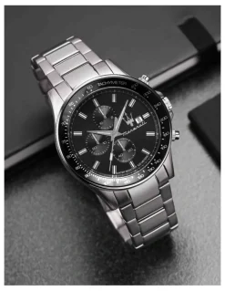 Maserati Sfida Black R8873640015 Watch In Silver