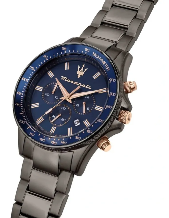 Maserati Sfida Chronograph Watches in Gunmetal