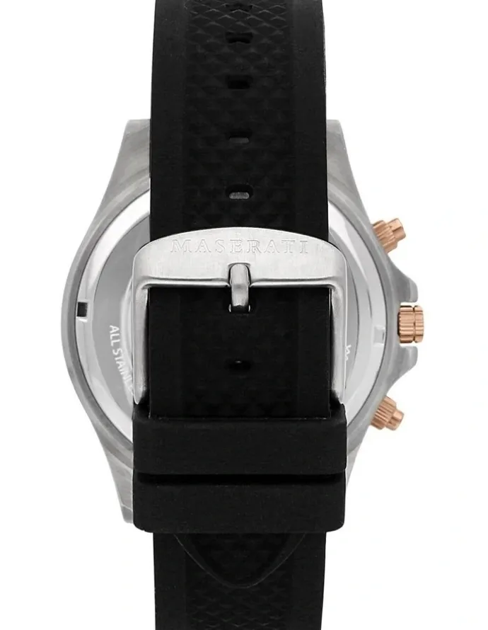 Maserati Sfida Stainless Steel Chronograph Watch in Black