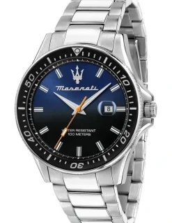 Maserati Sfida Stainless Steel Watch 44mm in Silver