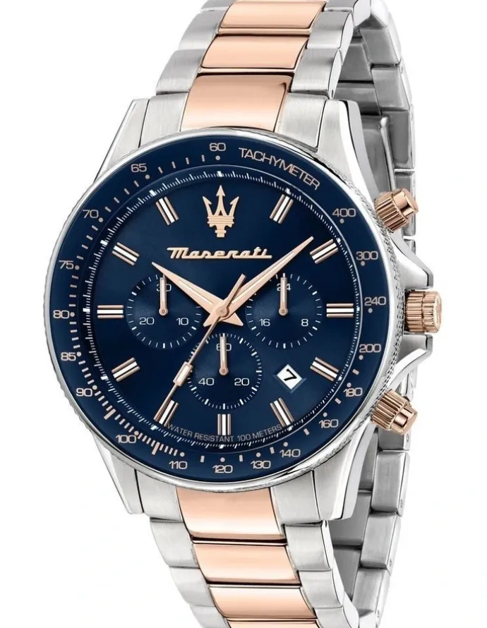 Maserati Sfida Two-Tone Watch in Rose