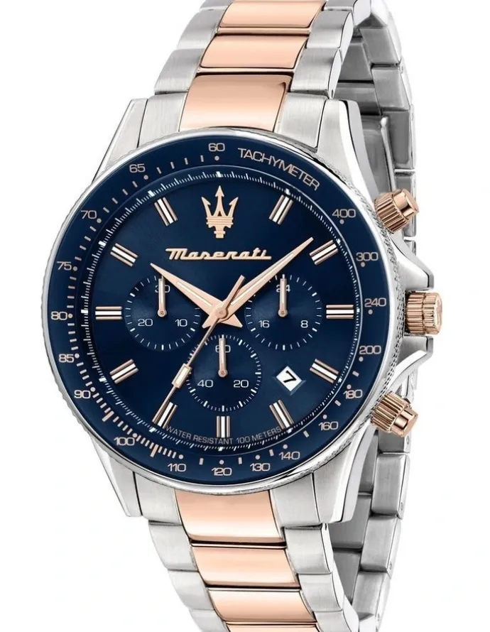 Maserati Sfida Two-Tone Watch in Rose