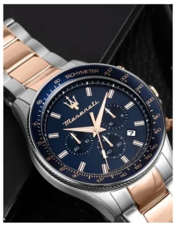 Maserati Sfida Two-Tone Watch in Rose