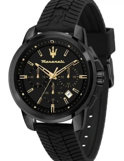 Maserati Successo Chronograph Quartz Watch 44mm in Black