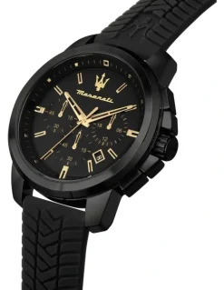 Maserati Successo Chronograph Quartz Watch 44mm in Black
