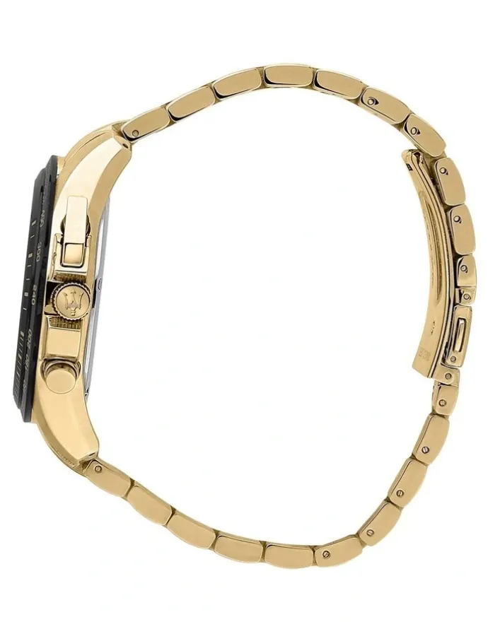 Maserati Traguardo Chronograph Watch 45mm in Gold
