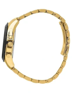 Maserati Traguardo 45mm Chronograph Watch in Black/Yellow/Gold