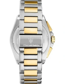 Maserati Velocita Chrono Dial Stainless Steel Strap Watch 43mm in Two Tone