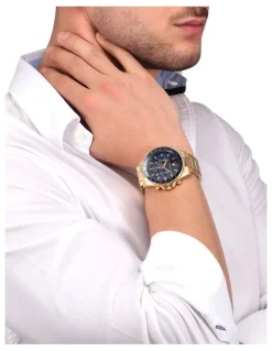 Maserati Sfida Chrono 44mm Gold Bracelet Watch R8873640008