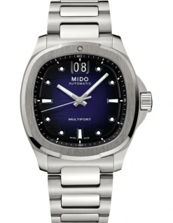 Mido Multifort TV Big Date Swiss Watch in Blue