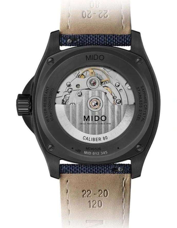 Mido Multifort TV Big Date Watch in Blue
