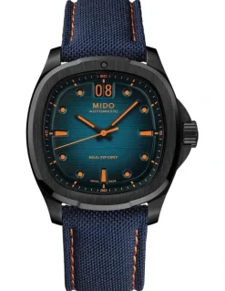 Mido Multifort TV Big Date Watch in Blue