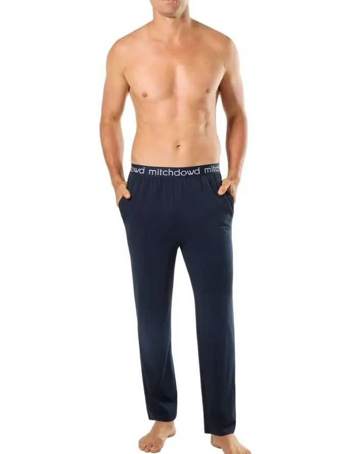 Mitch Dowd Bamboo Knit Sleep Pant in Blue