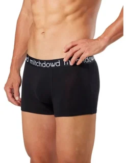 Mitch Dowd Bamboo Mid Length Trunk 3 Pack in Black