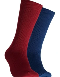 Mitch Dowd Bamboo Rib Socks 2 Pack in Multi