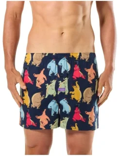 Mitch Dowd Dance Cotton Woven Boxer in Black