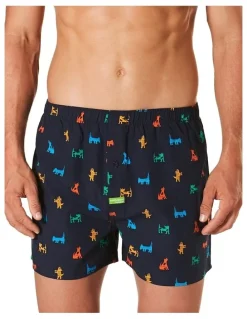 Mitch Dowd Dog Bamboo Boxer Short in Navy