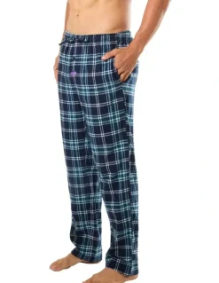 Mitch Dowd Hunter Plaid Flannel Sleep Pant in Blue