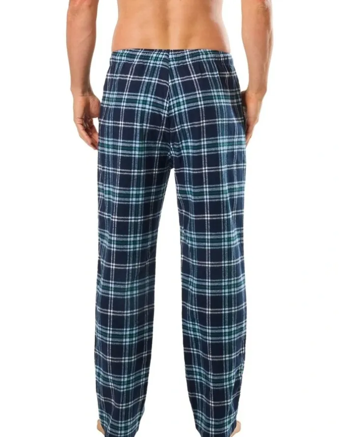 Mitch Dowd Hunter Plaid Flannel Sleep Pant in Blue