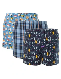 Mitch Dowd Kawaii Sushi Boxers 3 Pack in Multi