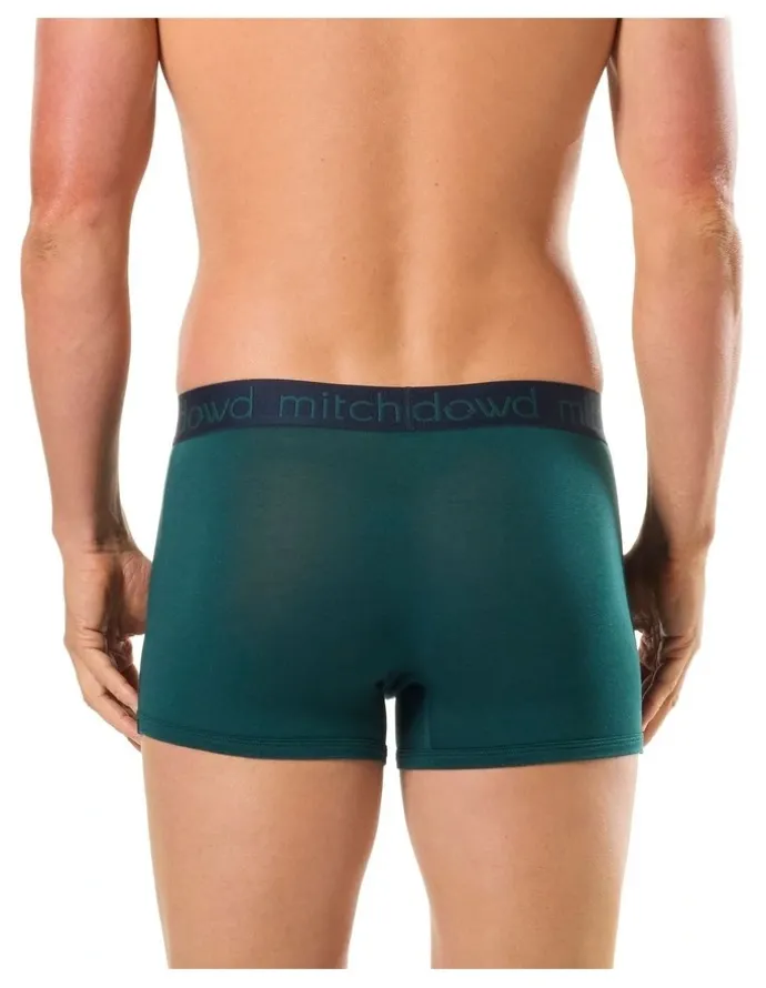 Mitch Dowd Leopard Bamboo Trunks 2 Pack in Green
