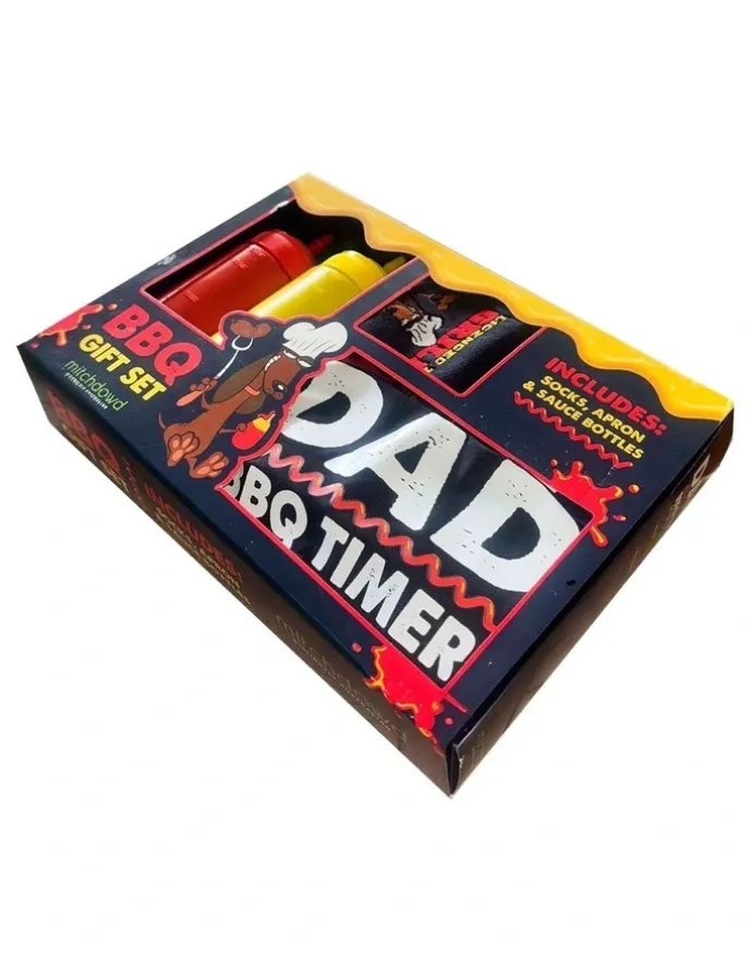 Mitch Dowd Licenced to Grill Apron & Sock Gift Pack in Black
