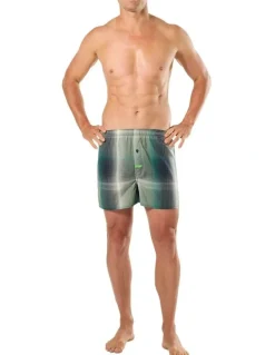 Mitch Dowd Machine Bamboo Woven Boxer in Multi