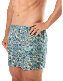 Mitch Dowd Making Waves Cotton Woven Boxers 3 Pack in Multi